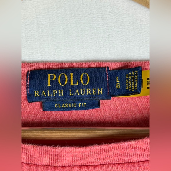 Polo Ralph Lauren Men’s Classic Fit Long Sleeve Tee Shirt Heathered Red Sz L - Picture 3 of 8
